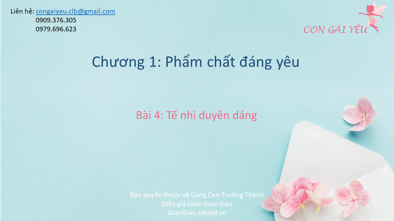 Phẩm chất - Tế nhị duyên dáng